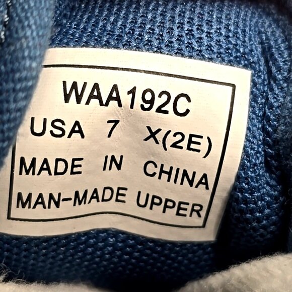 Propet FLICKER Blue Canvas Wide Sneakers Shoes Women’s Size 7 X(2E) - Picture 12 of 12